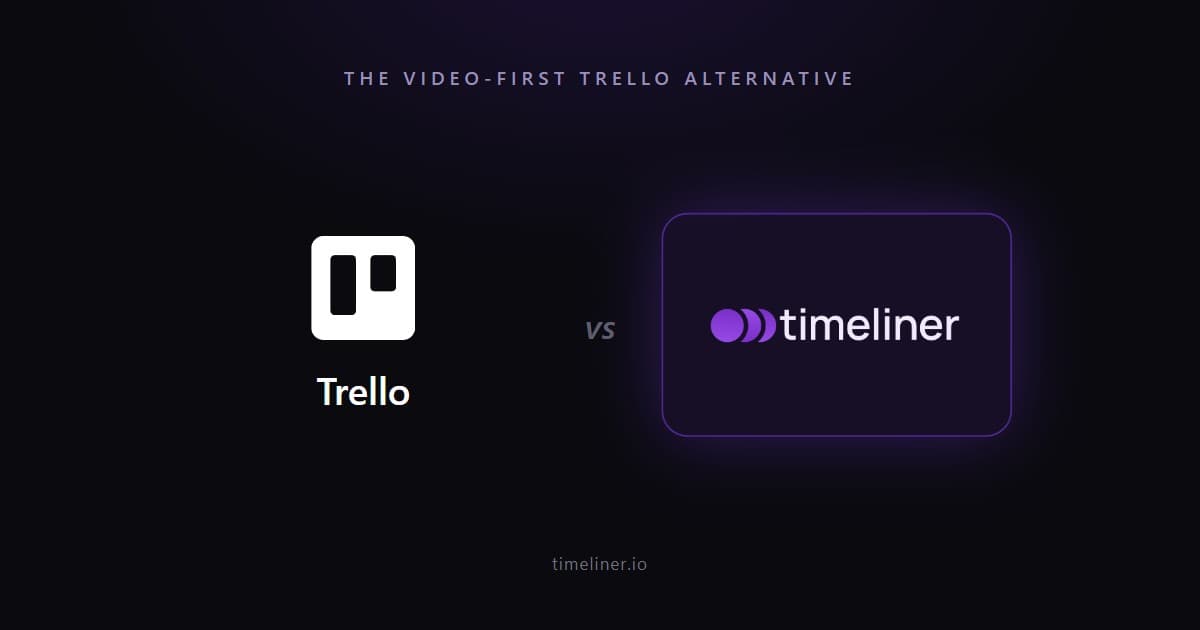 Trello alternative comparison for video editors showing Kanban plus video review features